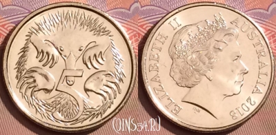 Австралия 5 центов 2018 года, KM# 401, UNC, 089l-019