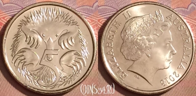 Австралия 5 центов 2018 года, KM# 401, UNC, 097l-047