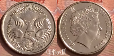 Австралия 5 центов 2018 года, KM# 401, UNC, 260m-025