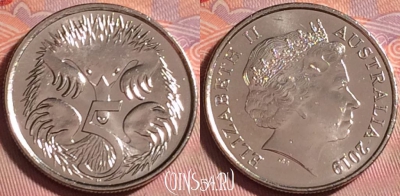 Австралия 5 центов 2019 года, KM# 401, UNC, 305j-081