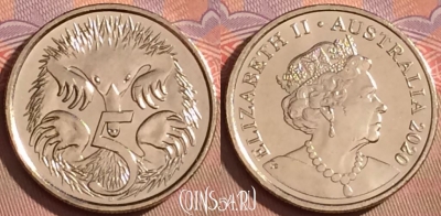 Австралия 5 центов 2020 года, UNC, 097l-039