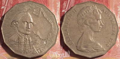 Австралия 50 центов 1970 года, KM# 69, 074b-144