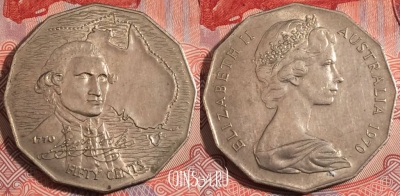 Австралия 50 центов 1970 года, KM# 69, a119-034