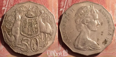 Австралия 50 центов 1976 года, KM# 68, 395-026