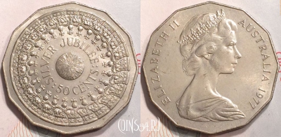 Австралия 50 центов 1977 года, KM# 70, 132-136