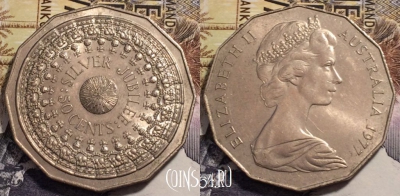 Австралия 50 центов 1977 года, KM# 70, 237-094