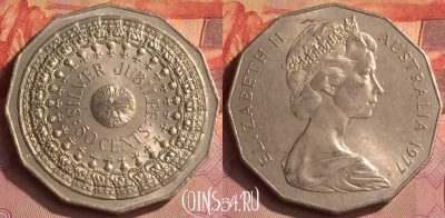 Австралия 50 центов 1977 года, KM# 70, 286o-062