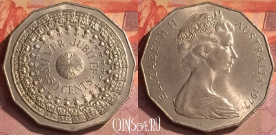 Австралия 50 центов 1977 года, KM# 70, 286o-072 ♛