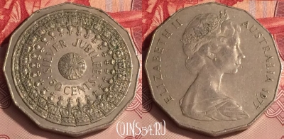 Австралия 50 центов 1977 года, KM# 70, 306o-064