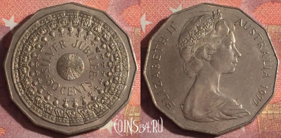Австралия 50 центов 1977 года, KM# 70, 366-051