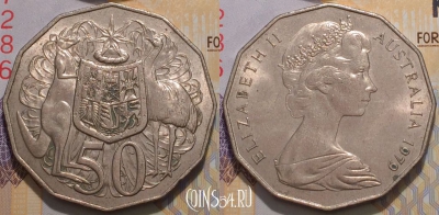 Австралия 50 центов 1979 года, KM 68, 124-074