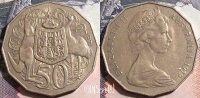 Австралия 50 центов 1979 года, KM# 68, 167-142