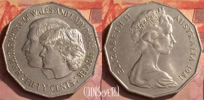 Австралия 50 центов 1981 года, KM# 72, 285o-071 ♛