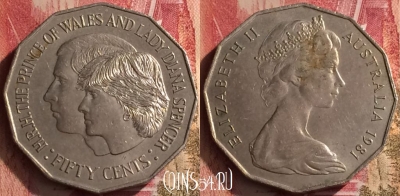 Австралия 50 центов 1981 года, KM# 72, 453o-120 ♛