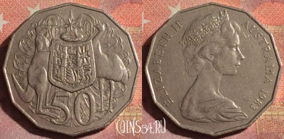 Австралия 50 центов 1983 года, KM# 68, 117i-108