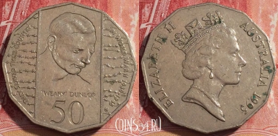 Австралия 50 центов 1995 года, KM# 294, 077c-127