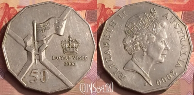 Австралия 50 центов 2000 года, KM# 437, 449-012