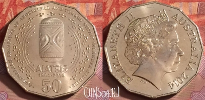 Австралия 50 центов 2014 года, UNC, 094l-144 ♛