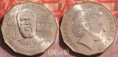 Австралия 50 центов 2017 года, UNC, 132j-064 ♛