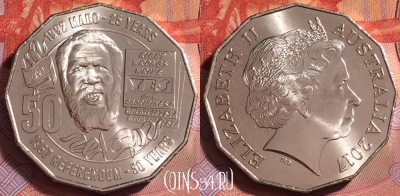 Австралия 50 центов 2017 года, UNC, 298j-128 ♛