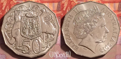 Австралия 50 центов 2018 года, KM# 404, UNC, 132j-102