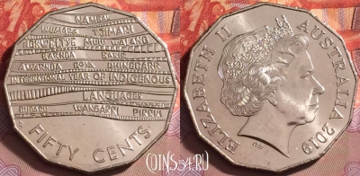 Австралия 50 центов 2019 года, UNC, 132j-122