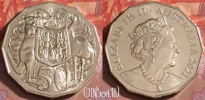 Австралия 50 центов 2021 года, UNC, 094l-082