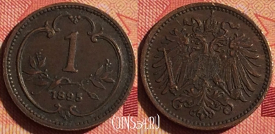 Австрия 1 геллер 1895 года, KM# 2800, 219i-095