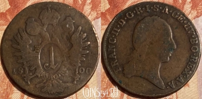 Австрия 1 крейцер 1800 года, KM# 2111, 500р-143 ♛