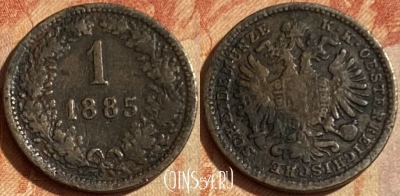Австрия 1 крейцер 1885 года, KM# 2187, 462q-572