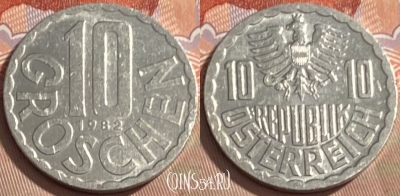 Австрия 10 грошей 1982 года, KM# 2878, 094s-074