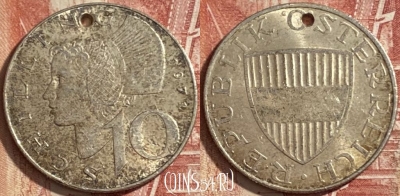 Австрия 10 шиллингов 1971 года Ag, KM# 2882, 483р-029 ♛