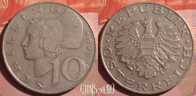 Австрия 10 шиллингов 1975 года, KM# 2918, 339i-073