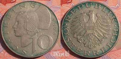 Австрия 10 шиллингов 1976 года, KM# 2918, 179-071