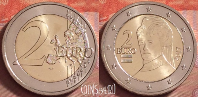 Австрия 2 евро 2017 года, KM# 3143, UNC, 120k-089