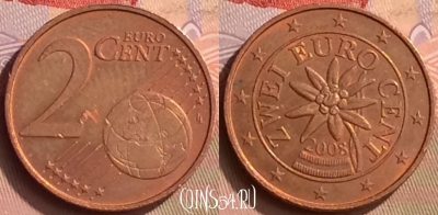 Австрия 2 евроцента 2008 года, KM# 3083, 443-084