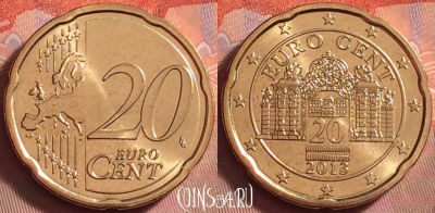 Австрия 20 евроцентов 2013 года, KM# 3140, UNC, 121k-091
