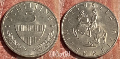 Австрия 5 шиллингов 1982 года, KM# 2889a, 196q-073