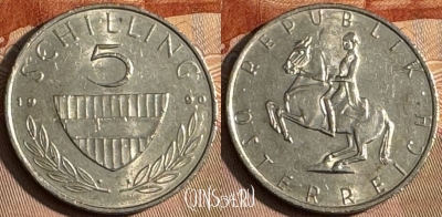 Австрия 5 шиллингов 1990 года, KM# 2889a, 161t-139