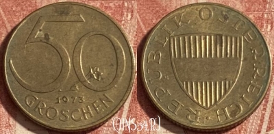 Австрия 50 грошей 1973 года, KM# 2885, 257p-128