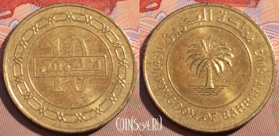 Бахрейн 10 филсов 2009 года, KM# 28.2, 096c-107