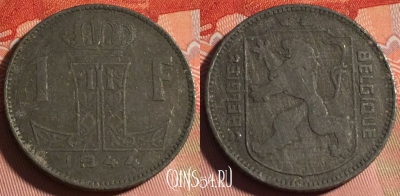 Бельгия 1 франк 1944 года, E - Q, KM# 128, 224a-108