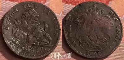 Бельгия 1 сантим 1901 года DES BELGES, KM# 33, 257o-025