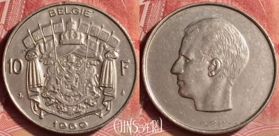 Бельгия 10 франков 1969 года, 'BELGIE', KM# 156, 358l-120