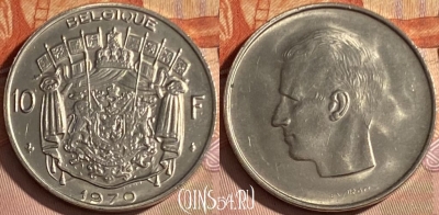 Бельгия 10 франков 1970 г., BELGIQUE, KM# 155, 314p-137 ♛