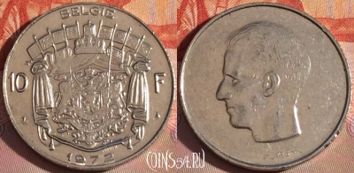 Бельгия 10 франков 1972 года, 'BELGIE', KM# 156, 124b-046