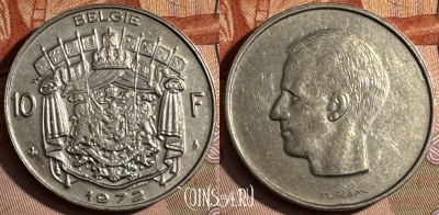 Бельгия 10 франков 1972 года, 'BELGIE', KM# 156, 235s-033