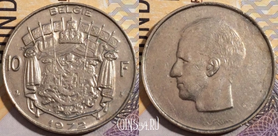 Бельгия 10 франков 1972 года, KM# 156, 195-102