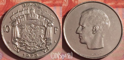 Бельгия 10 франков 1973 года, 'BELGIE', KM# 156, 152j-064