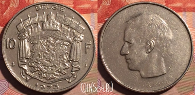 Бельгия 10 франков 1973 года, 'BELGIE', KM# 156, 192a-084